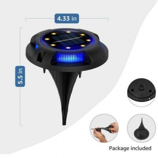 ΗΛΙΑΚΑ ΠΡΟΒΟΛΑΚΙΑ ΕΞΩΤΕΡΙΚΟΥ ΧΩΡΟΥ ΜΕ 8 LED SOLAR OUTDOOR BURIED LIGHTS ΗΛΙΑΚΑ ΠΡΟΒΟΛΑΚΙΑ ΕΞΩΤΕΡΙΚΟΥ ΧΩΡΟΥ ΜΕ 8 LED SOLAR OUTDOOR BURIED LIGHTS
